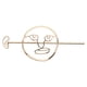 thumbnail image 1 of Soporte para moño con palo, pinza para el cabello exagerada para mujer, palillo de metal hueco, joyería elegante para el cabello, accesorio chino único para moños, 1 of 7