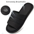 thumbnail image 3 of Ecetana Slippers for Women Open Toe Slippers Memory Foam Slip On Bedroom Slippers Indoor House Shoes, 3 of 7