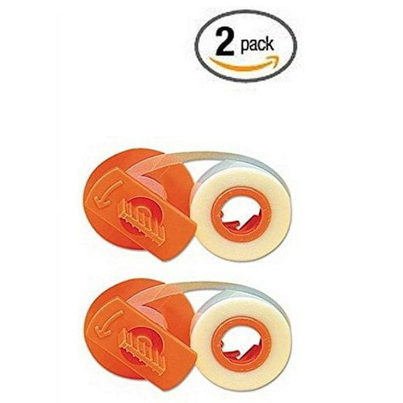 "Package of Two" Nakajima AE-500, AE-560, AE-580, AE-710 and Others Typewriter Correction Ribbon Lift Off Tape, Original Nakajima LO001