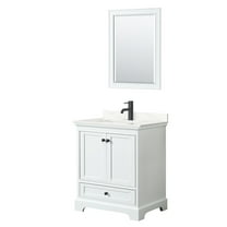 Wyndham Collection Wcs202030s-Qtz-Unsm24 Deborah 30" Free Standing Single Basin Vanity Set
