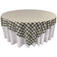 thumbnail image 1 of LA Linen TCcheck90x90-AppleGreenK46 Polyester Gingham Checkered Square Tablecloth, White & Apple - 90 x 90 in., 1 of 1