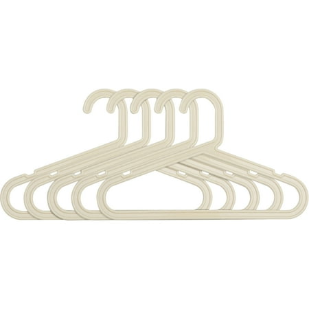 Slim Design Baby Plastic Hangers, Set of 30, Beige