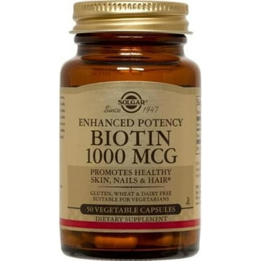 Solgar Biotin 300 mcg - 100 Tablets - Walmart.com