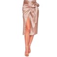 thumbnail image 1 of Falda cruzada satinada AMAD cafe L AMAD FW22-F11, 1 of 5