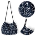thumbnail image 3 of Bolso de Malla con Lazo Likrtyny para Niñas moderno de mezclilla Azul oscuro, 3 of 9