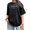 1-Black, variant on Women Steadfast Worship Anyway Letter Faith Vintage Washed T-Shirt Crew Neck Tops