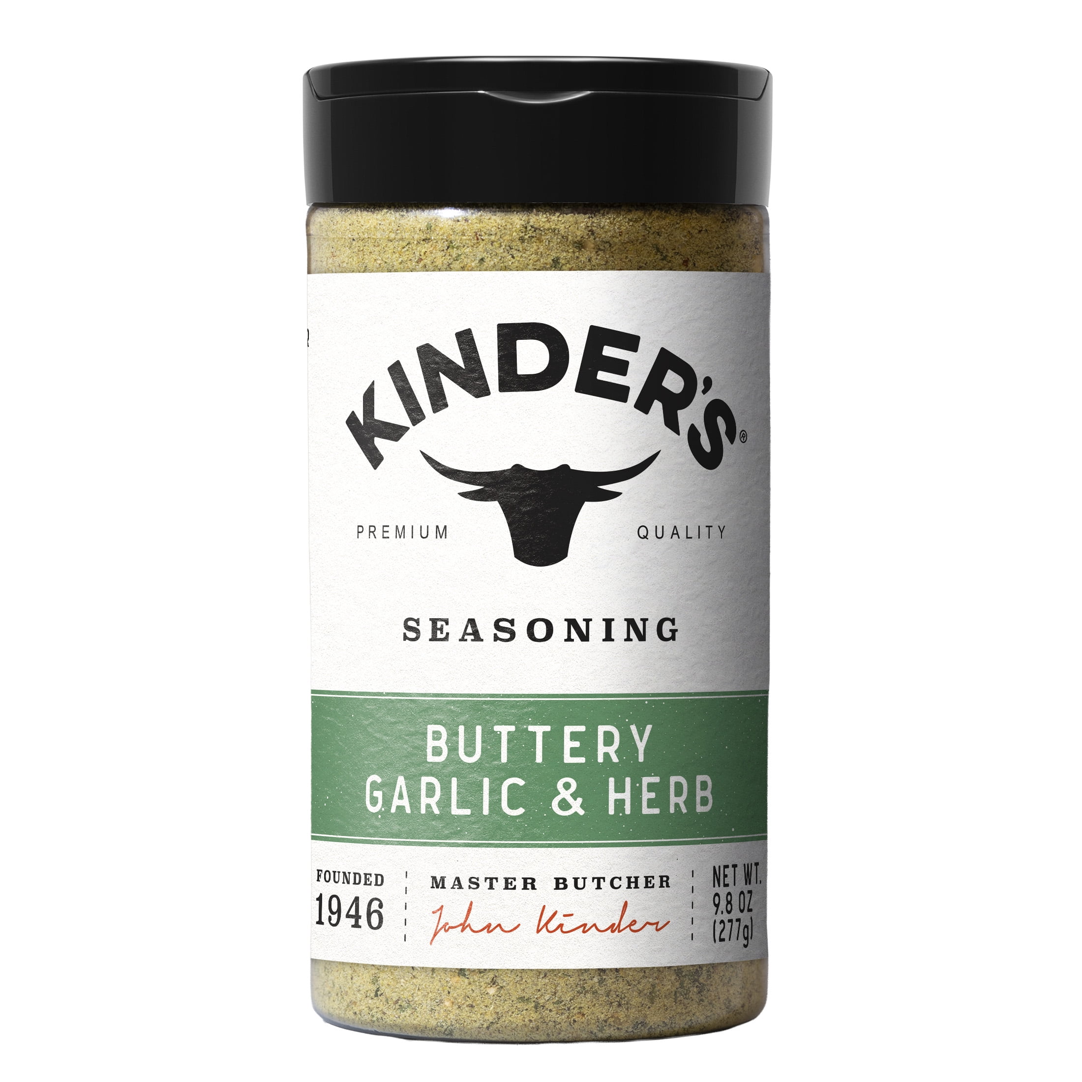(6 pack) Kinder's Buttery Garlic & Herb Seasoning Blend with Lemon, 9.8 oz