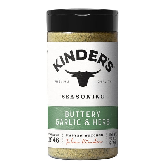 Kinder's Buttery Garlic & Herb Seasoning Blend with Lemon, 9.8 oz
