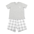 thumbnail image 1 of Pijama George Talla M Print Cuadros Gris 2 Piezas, 1 of 4