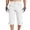 White, variant on UVEASISHA Long Cargo Shorts for Men Fashion Multi Pocket Capri Pants Lightweight Casual Hiking Capris Straight Leg Cropped Work Trousers Khaki L
