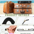 thumbnail image 2 of 50 Pcs Mini Bungee Cords with Hooks Small 10 Inch Black Short Elastic Strap for Luggage Bikes, 2 of 6