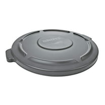 Rubbermaid Commercial Products - Rubbermaid Commercial - Round Brute Lid For 32-Gallon Waste Containers, 22 1/4" Diameter, Gray - Sold As 1 Each - Durable plastic. - Molded handles. -