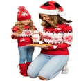 thumbnail image 2 of Maman et Moi Chandails de Noël Flocon de Neige Femmes Enfants Chandail à Manches Longues, 2 of 8