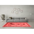 thumbnail image 3 of Ahgly Company Indoor Rectangle Abstract Red Contemporary Area Rugs, 8' x 10', 3 of 4