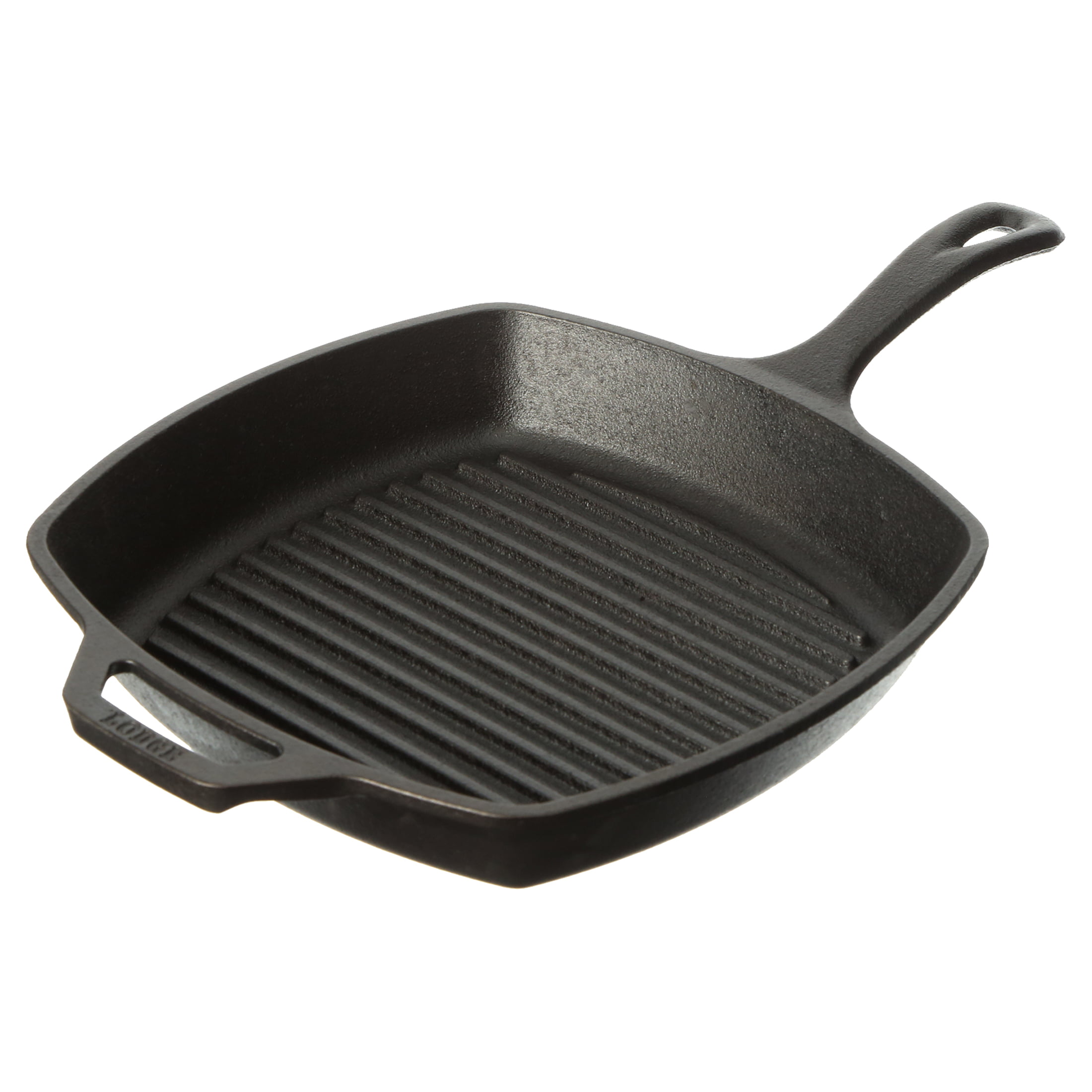 10.5 inch Black Details about   Lodge Pre-Seasoned Cast Iron Grill Pan With Assist Handle 