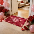 thumbnail image 4 of Valentines Day Decorations Doormat 16x24 Inch Red - Valentines Day Mat Decor for Indoor Outdoor Holiday Wedding Party Home Ornaments Spring Decor A, 4 of 6