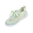 thumbnail image 4 of Sneakers for Women Lace Up Mesh Casual Breathable Knit Flat Sneakers Non-Slip Outdoor Daily Shoes, 4 of 5