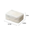 thumbnail image 3 of Apmemiss Christmas Gifts Clearance Folding Plastic Storage Box for Storage Under the Bed Odorless Material Moistureproof Trash Can Suitable for Pillows Coats Blankets White Translucent, 3 of 7