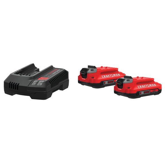 Batería para herramientas eléctricas Craftsman V20, 2 Ah, iones de litio, paquete de 2