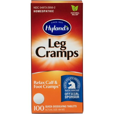 Hyland's Leg Cramp Tablets, Natural Relief of Calf, Leg and Foot Cramp, 100 (Best Home Remedy For Cramps)