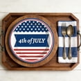 thumbnail image 6 of 4th of July Paper Plates 16 Pack 7" Disposable Patriotic Party Supplies Red White Blue Stars Stripes Independence Day Decorations for Veterans Day Memorial Day BBQ by PALIFEUR, 6 of 6