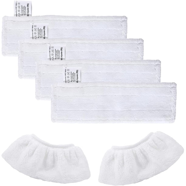Kit de 4 paños de microfibra de repuesto y 2 paños de microfibra para Karcher Easy Fix SC2 SC3 SC4 SC5, paño accesorio para Kärcher Easy Fix