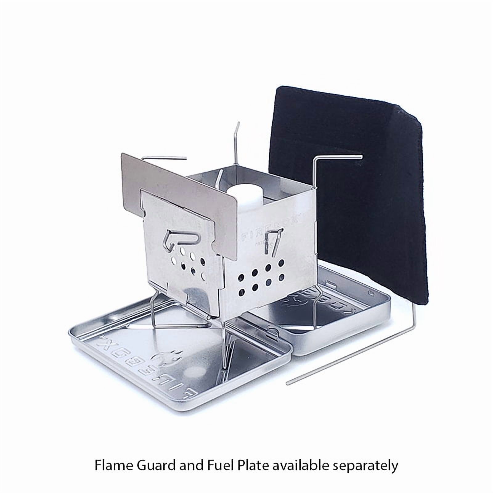 Firebox Stainless Steel Nano Stove G2 + X-Case Kit - Wood Burning/Multi Fuel - Folding Camp/Bushcraft