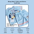 thumbnail image 4 of Bluey Little Boys' Baseball Jersey and Shorts Set Bingo Blue, 4 of 7