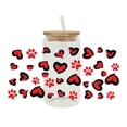 thumbnail image 1 of Waterproof Valentine's Day Heart Pattern UV DTF 16oz Removable Sticker W7D6, 1 of 1