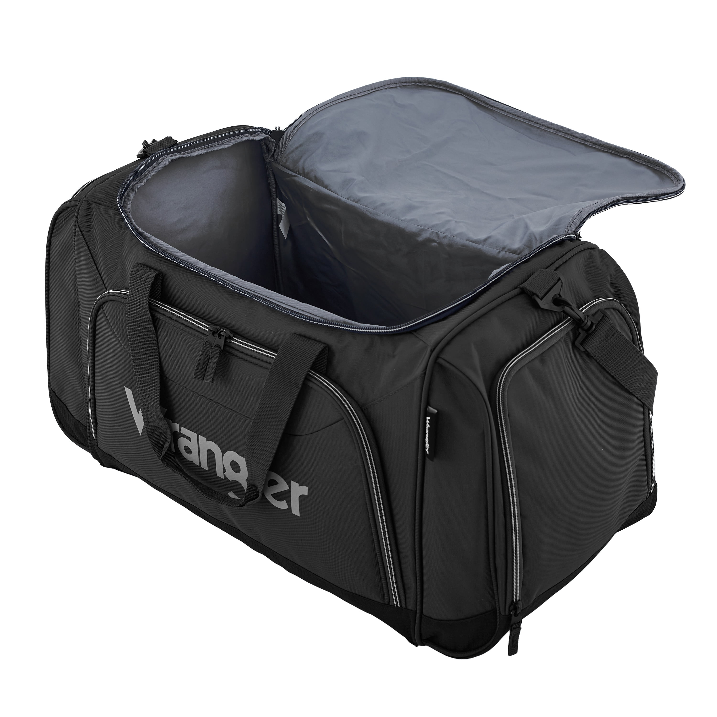 Wrangler Large 28" Travel Duffel with Side Wet-Shoe Pocket - Black