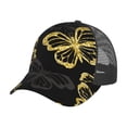 thumbnail image 7 of Picia Golden Glitter Butterflies Pattern Trucker Hat,Baseball Cap,Sun Protection Cap,Stylish Headwear,Leisure Cap,Outdoor Sports Cap, 7 of 7