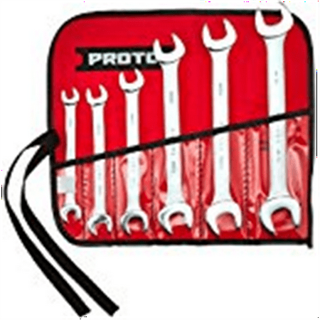 

Proto Metric Open End Wrench Set 6 Piece Set in Tool Roll (577-30000R)