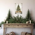 thumbnail image 2 of ZHONGYUTONG Christmas Tree Canvas Wall Art Snow Pine Tree Pictures Winter Scenes Painting Poster for Xmas Festive Home Decor Framed (24.00" x 36.00"), 2 of 5