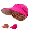thumbnail image 4 of beishanbush Clothing 2025 Sun Hats Womens Visor Wide Hat Summer Protection Face Beach Sports Cap Pink, 4 of 5