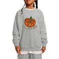 thumbnail image 1 of EDFBUYKRS Chandail pour Enfants Garçon Fille Imprimé Citrouille Col Rond chandail à Manches Longues Vêtements d'Automne, 1 of 2