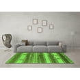 thumbnail image 3 of Ahgly Company Indoor Square Oriental Green Industrial Area Rugs, 5' Square, 3 of 4