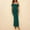 Green, variant on Women's Off Shoulder Bodycon Dress Ruched Fitted Midi Formal Party Club Sleeveless Elegant Gown