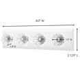 Command Crystal Knob Rack, Quartz, 1 Rack, 4 Strips/Pack - Walmart.com