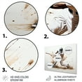 thumbnail image 3 of Designart "Minimalist Baseball Swing I" Sports Metal Wall Art Prints, 3 of 5