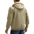 thumbnail image 5 of Hoodies For Men Fuzzy Sherpa Lined Pullover Hoodie Full Zip Up Winter Thermal Hooded Sweatshirt With Zipper Pockets, 5 of 9