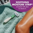 thumbnail image 4 of Soleil 5 Sensitive Women's Disposable 5-Blade Razors, Moisture Strips and Pivoting Head for Smooth Summer Shaves, 4-Pack, 4 of 5