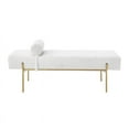 thumbnail image 2 of Posh Living Destiney Sherpa Bench Cream White, 2 of 7