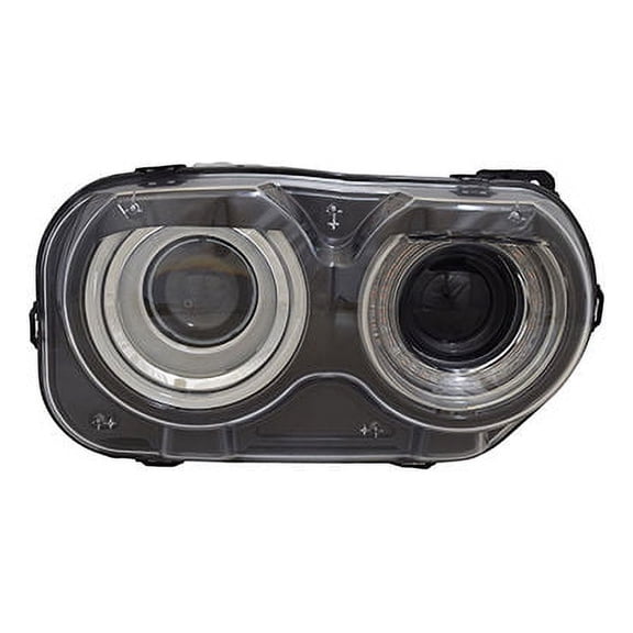 Right Passenger Side Halogen Headlight Assembly - Compatible with 2015 - 2020 Dodge Challenger 2016 2017 2018 2019 2021