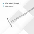 thumbnail image 2 of Uxcell 38 Gauge/0.1 mm Nichrome 80 Cr20Ni80 Heating Resistance Wire 66ft High Temperature for Electronic Components Repairing, Black, 2 of 6