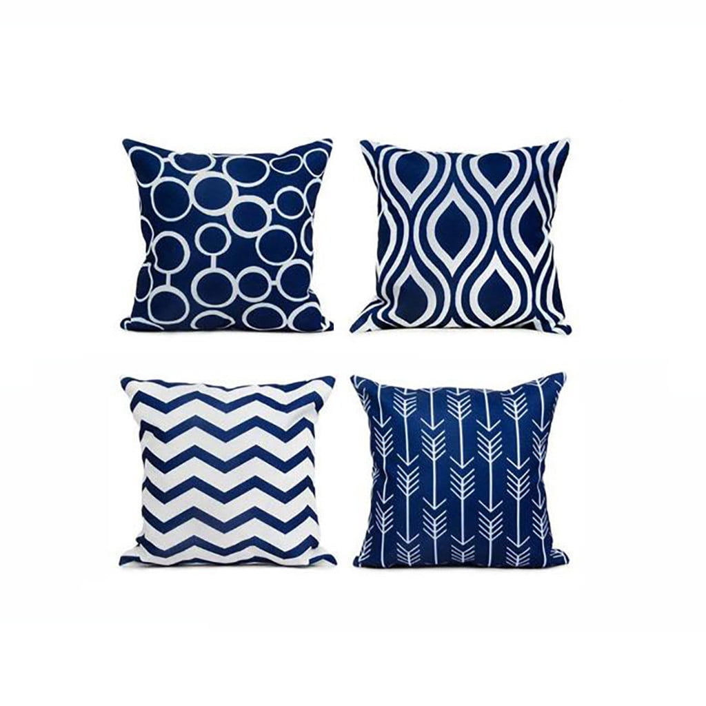 Geometric Cushion Cover Throw Waist Pillow Case Home Sofa Pillowcase Decor 18'' 