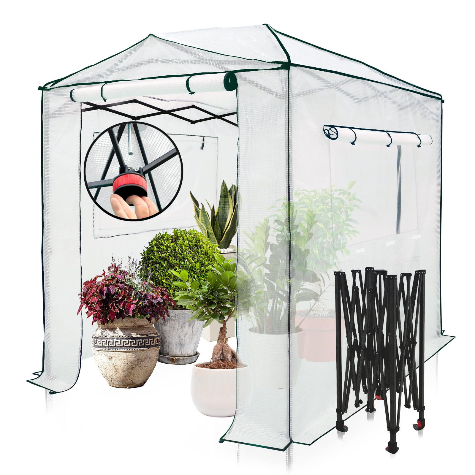 EAGLE PEAK 8x6 Portable Walk in Greenhouse Instant Pop up Fast Setup eagle-peak-8x6-portable-walk-in-greenhouse-instant-pop-up-fast-setup