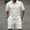 White, variant on Mens 2 Piece Short Set Summer Outfits Henley Shirt and Shorts Set Tracksuits Set Short Sleeve and Shorts Set for Men My Order