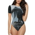 thumbnail image 1 of Fotbe Valley Gray Dragon Body de Mujer con Cuello Redondo y Mangas Cortas, Sin Mangas Ajustado, Suave, Cómodo y Básico-XX-Large, 1 of 7