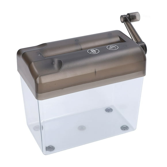 Zaqw Mini Shredder, Strip Cut Manual Shredder with Hand Crank, Assorted Colors