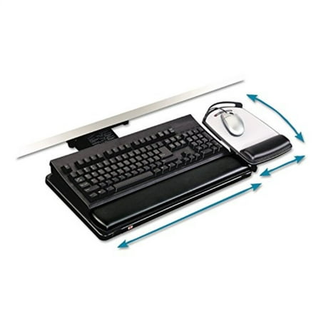 3m Keyboard Tray With Adjustable Keyboard And Mouse Platforms